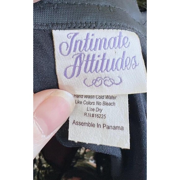 1990s Vintage Volup Purple Taffeta Bustier / 90s Ruffled Goth 42 / XL - XXL - Picture 7 of 7